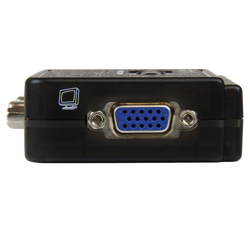 StarTech SV211KUSB 2 Port Black USB KVM Switch Kit with Audio & Cables